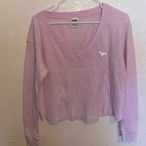 VS PINK long sleeve crop top